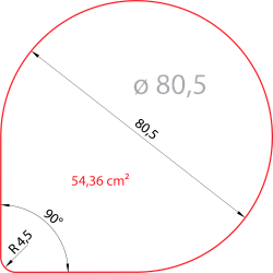 Платинка диаметром 80,5 мм